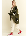 Devin Yin Yang Cardi Green