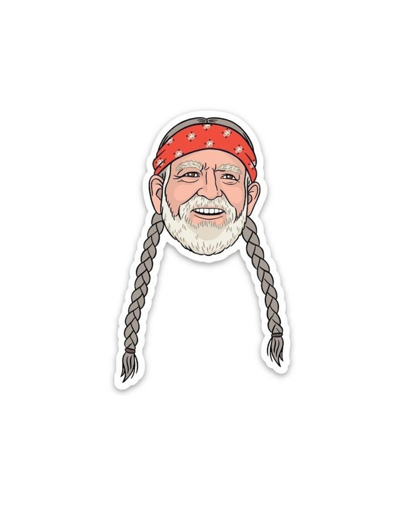 Die Cut Sticker Willie Nelson