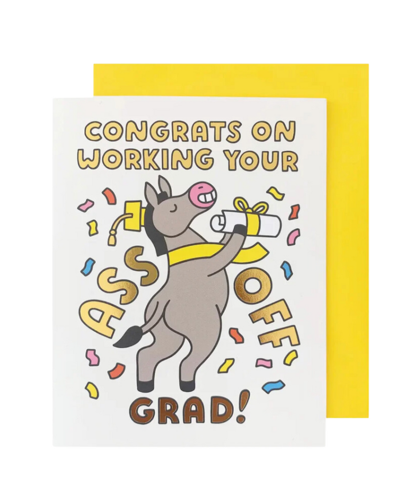 Donkey Graduation Card