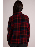 Drop Shoulder Pullover Winter Berry