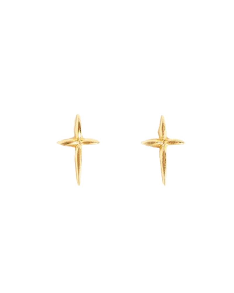 Droplet Cross Studs