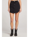 Elisia Mini Skirt Washed Black