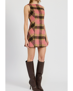 Elizabeth Mini Dress Brown Rose