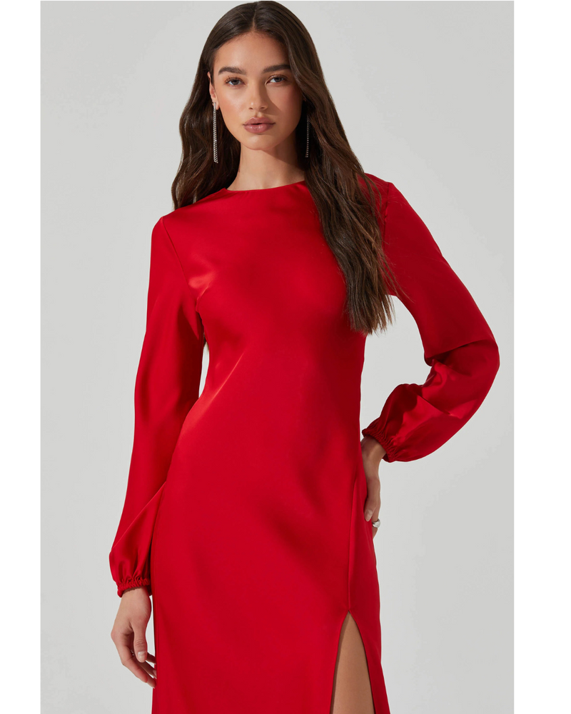 Elyse Dress Red