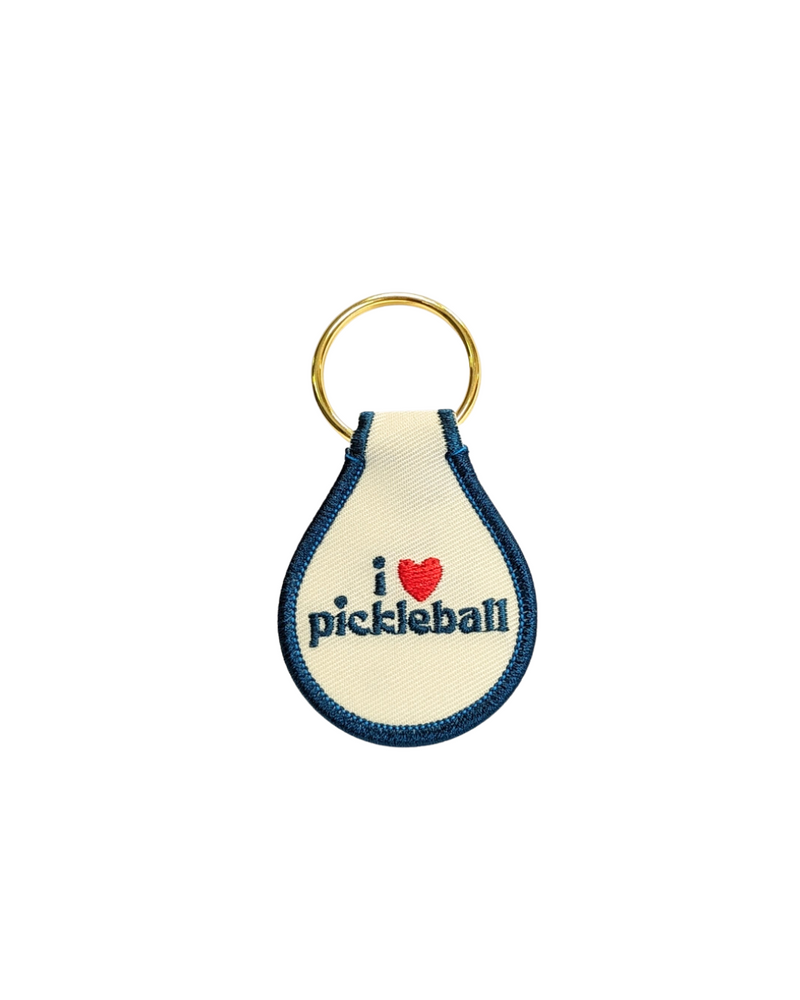 Emb Key Tag I Heart Pickleball