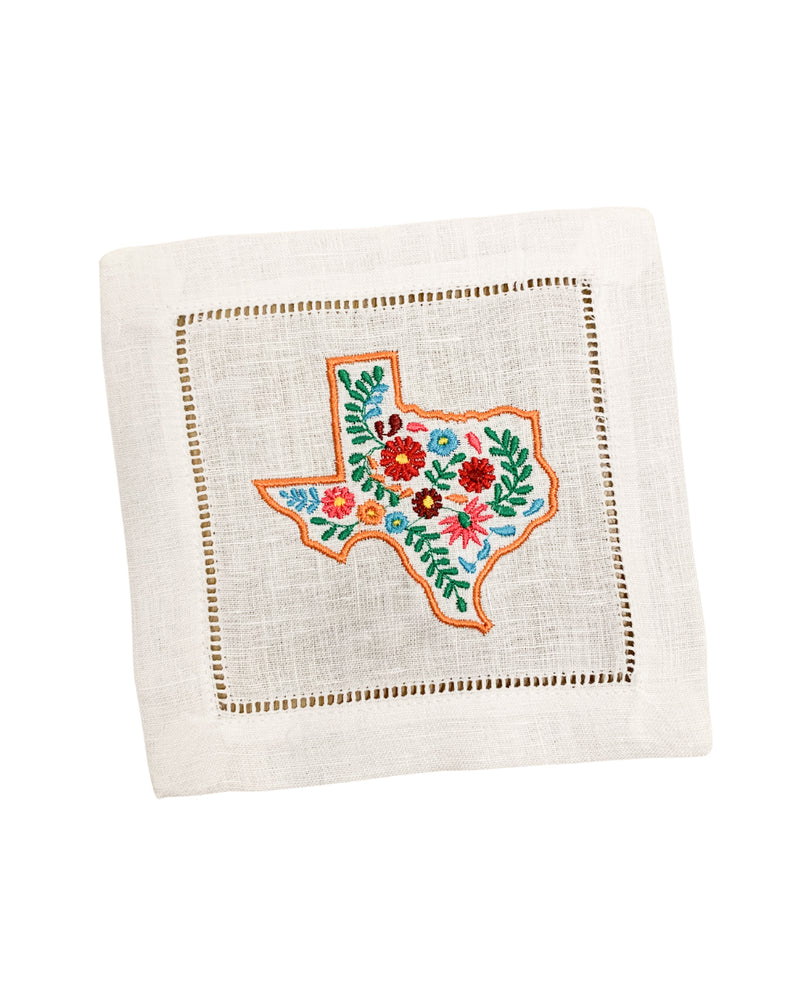 Emb Texas Cocktail Napkin