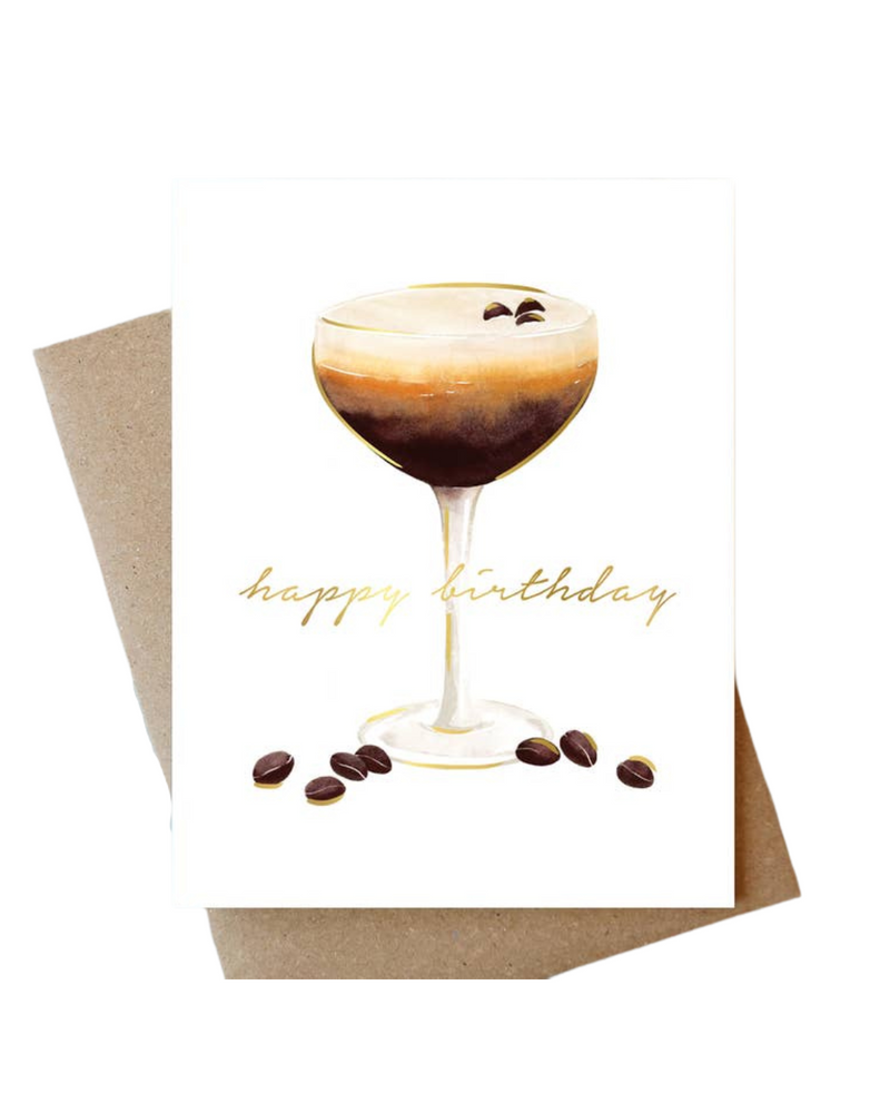 Espresso Martini Birthday Card