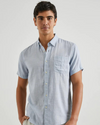 Fairfax Mens Shirt Blue Melange