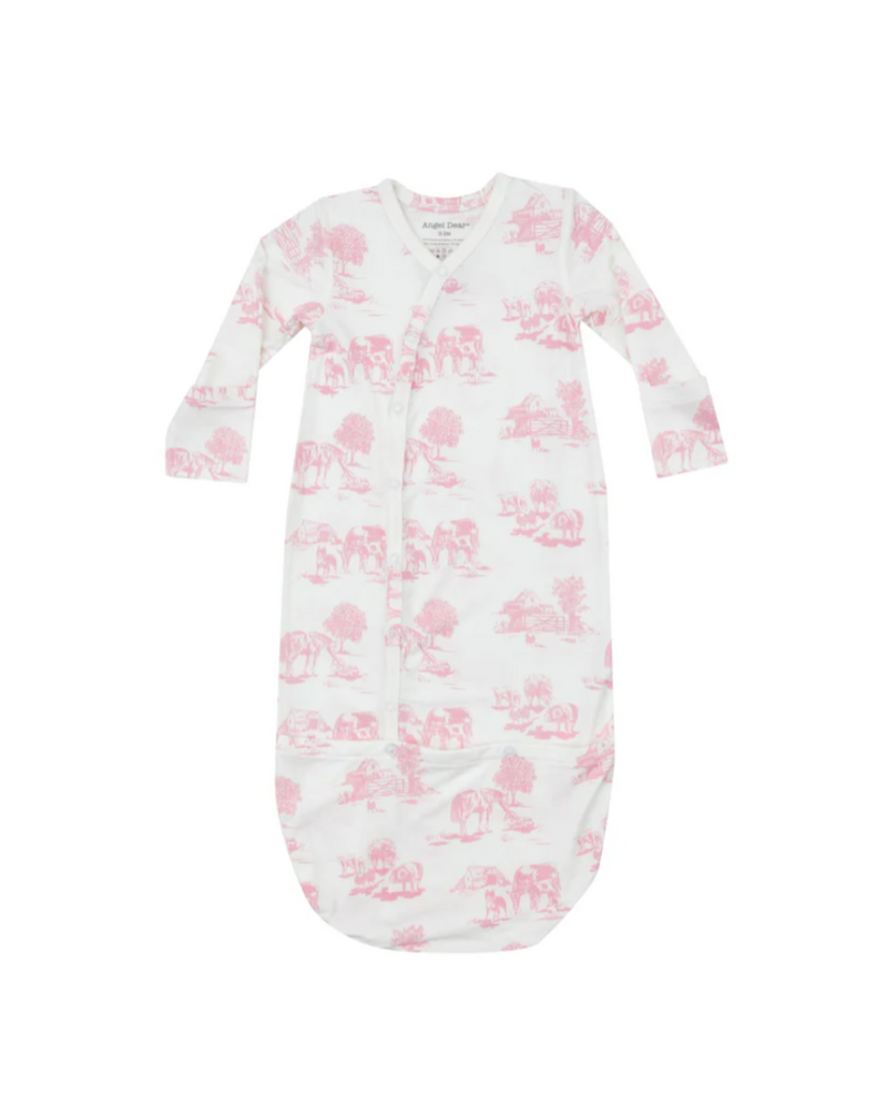 Farm Toile Gown Pink 0 3M