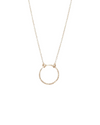 Floating Shape Necklace Plain Circle