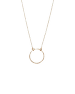 Floating Shape Necklace Plain Circle