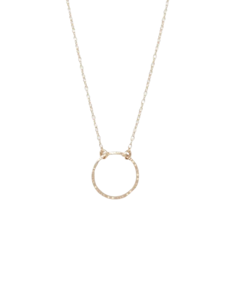 Floating Shape Necklace Plain Circle