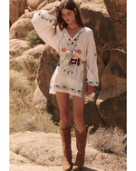 Florapaloosa Embroidered Tunic Dress Wildflower