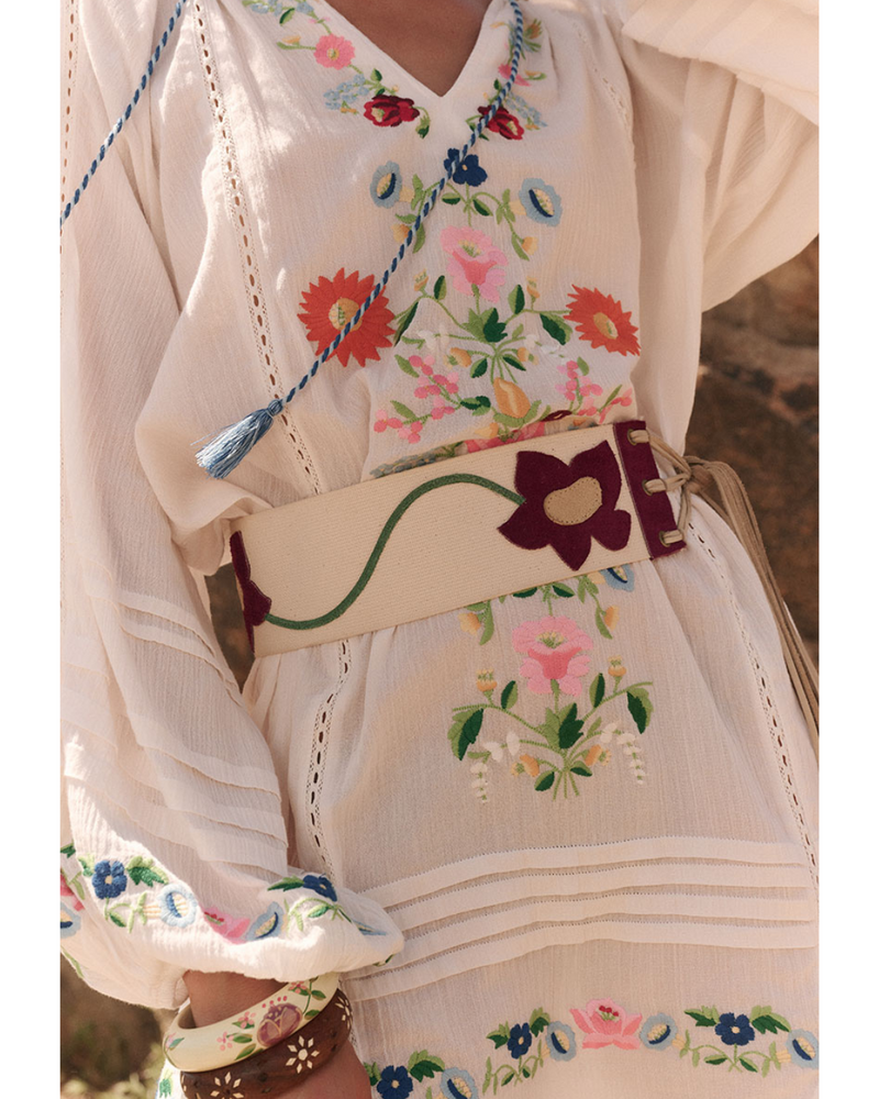 Florapaloosa Embroidered Tunic Dress Wildflower