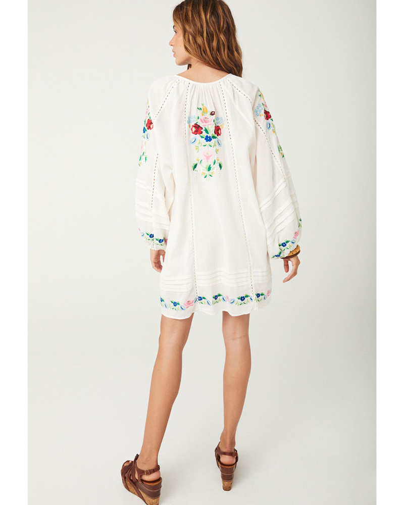 Florapaloosa Embroidered Tunic Dress Wildflower