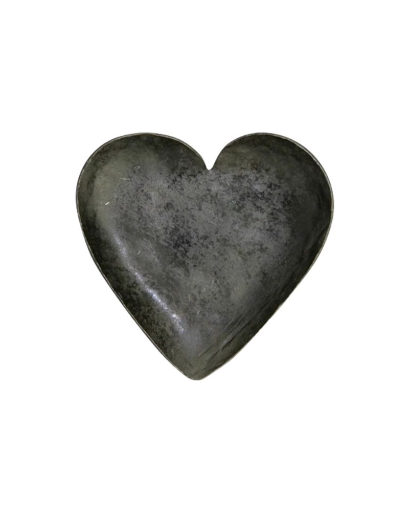 Forged Iron Heart Tray Black