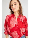 Francesca Top Crimson Floral