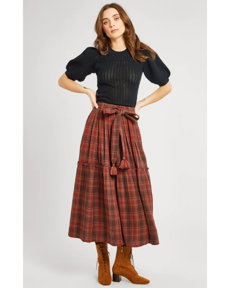 Francoise Skirt Fireside Plaid