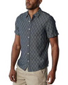 Freshwater Button Up Shirt Summer Navy Check