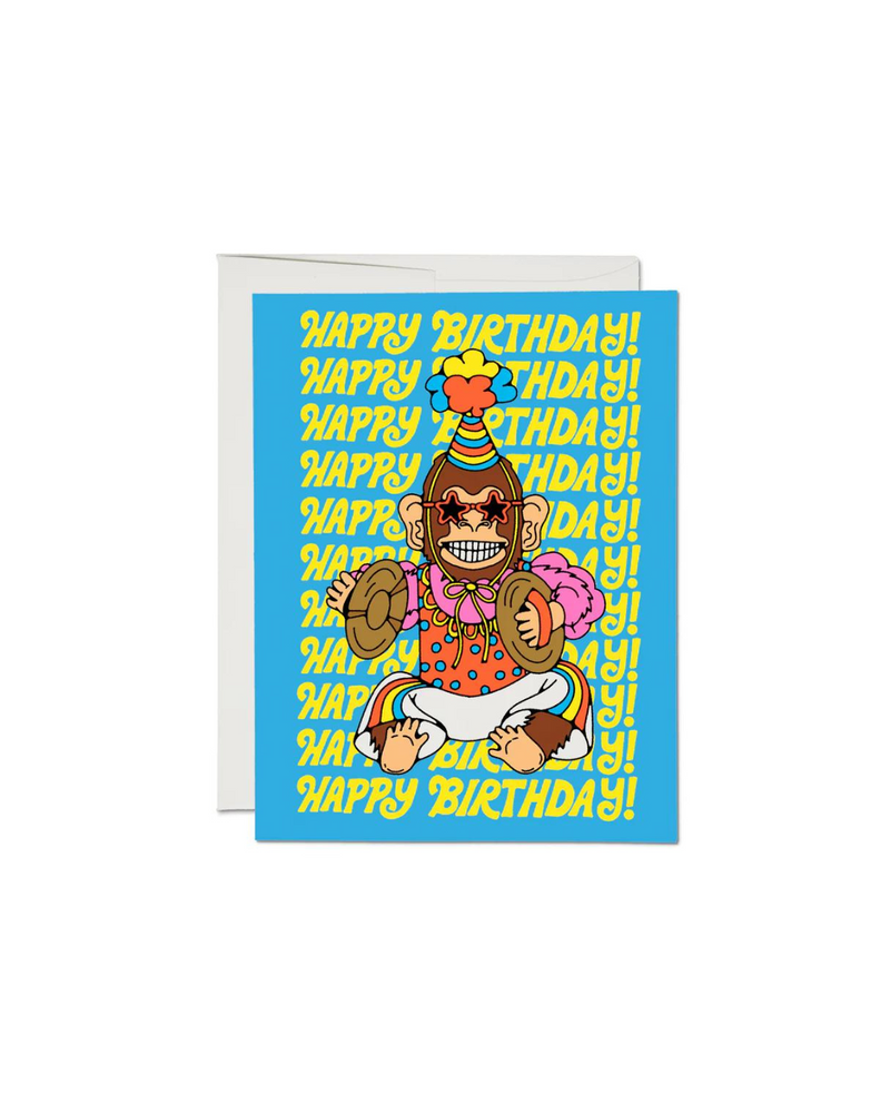 Funky Monkey Birthday Card