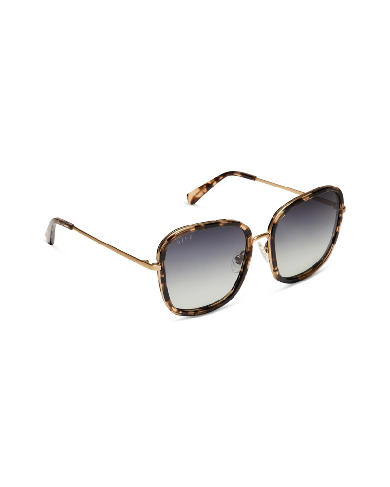 Genevive Sunglasses Espresso Tort Grey