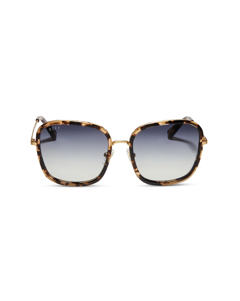 Genevive Sunglasses Espresso Tort Grey