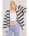 Genny Oversized Stripe Cardi