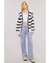 Genny Oversized Stripe Cardi