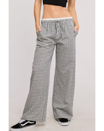 Gerry Gingham Boxer Lounge Pants Black