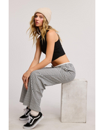 Gerry Gingham Boxer Lounge Pants Black