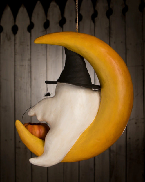 Ghoulish Moon Paper Mache