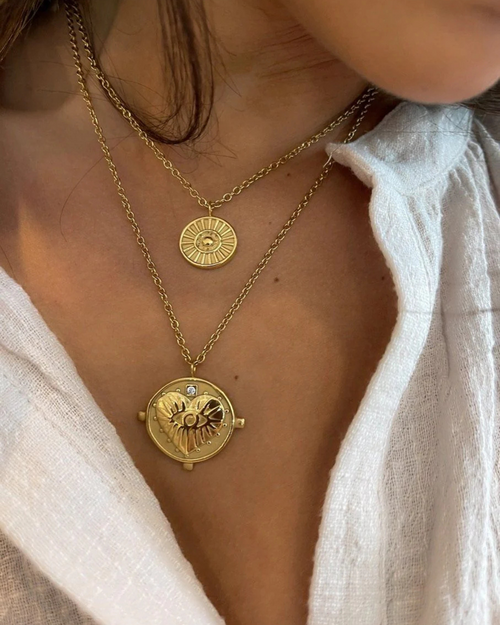 Gigi Doube Coin Necklace