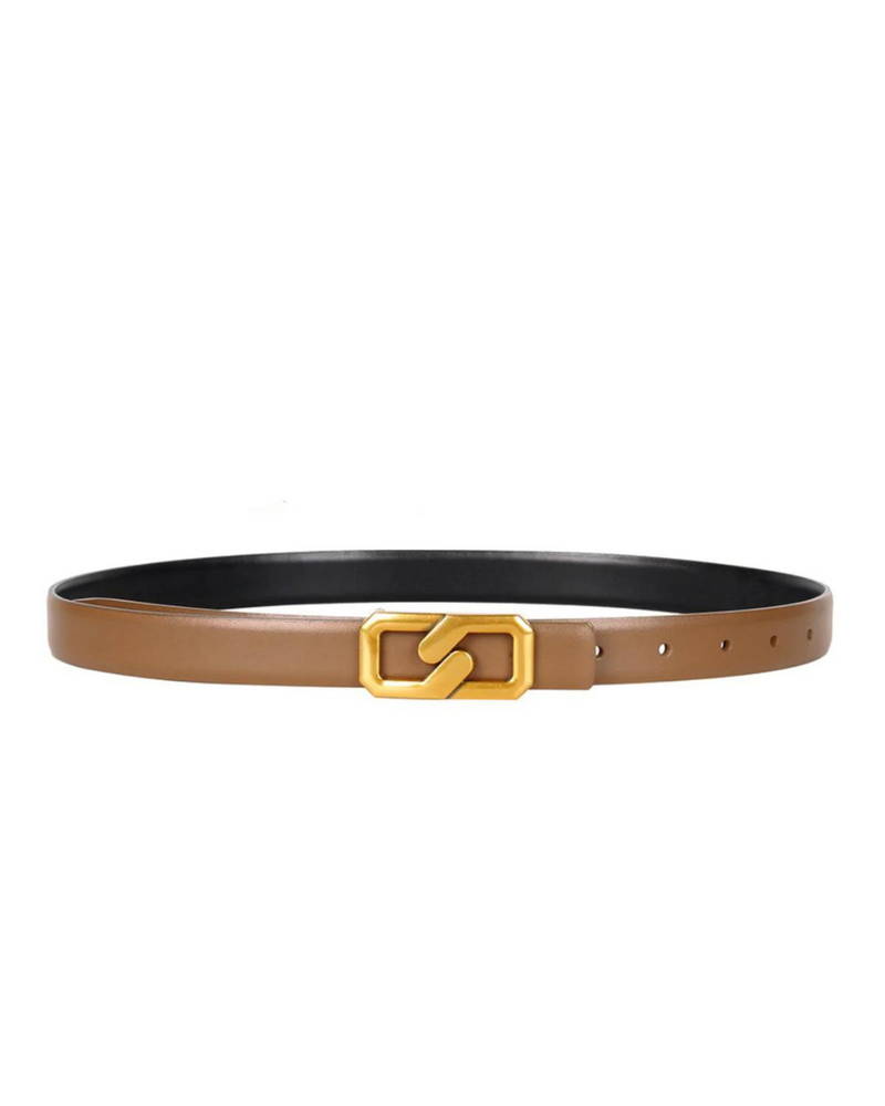 Gold Link Belt Brown