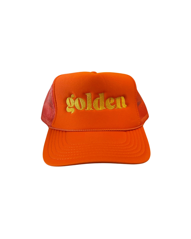 Golden Trucker Hat Orange