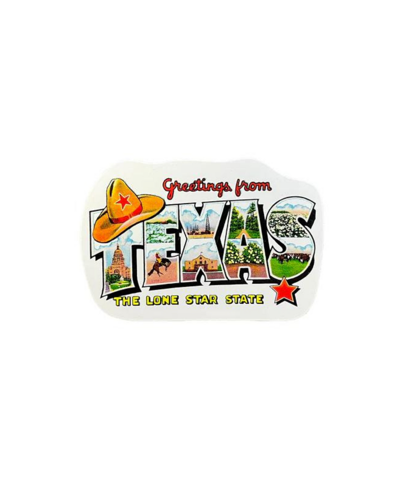 Greetings From Texas Sticker