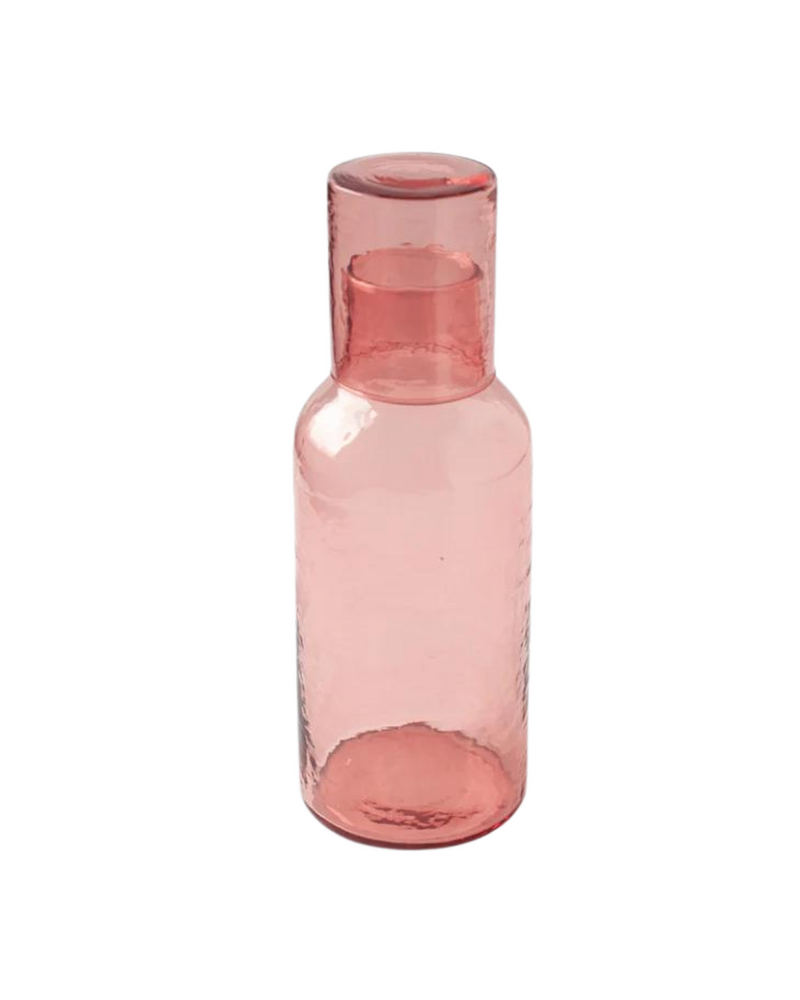 Handblown Glass Carafe Blush