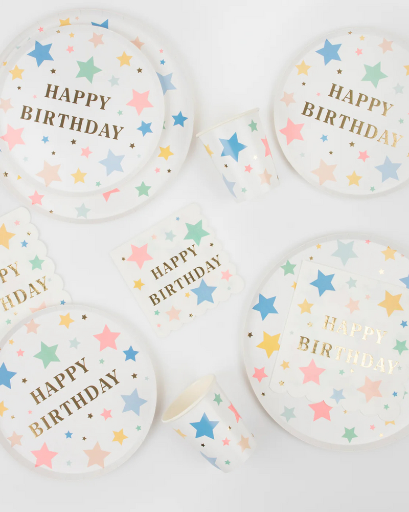 Happy Birthday Stars Side Plate