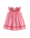 Heart Smocked Bishop Dress Pink