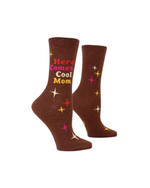 Here Comes Cool Mom Crew Socks