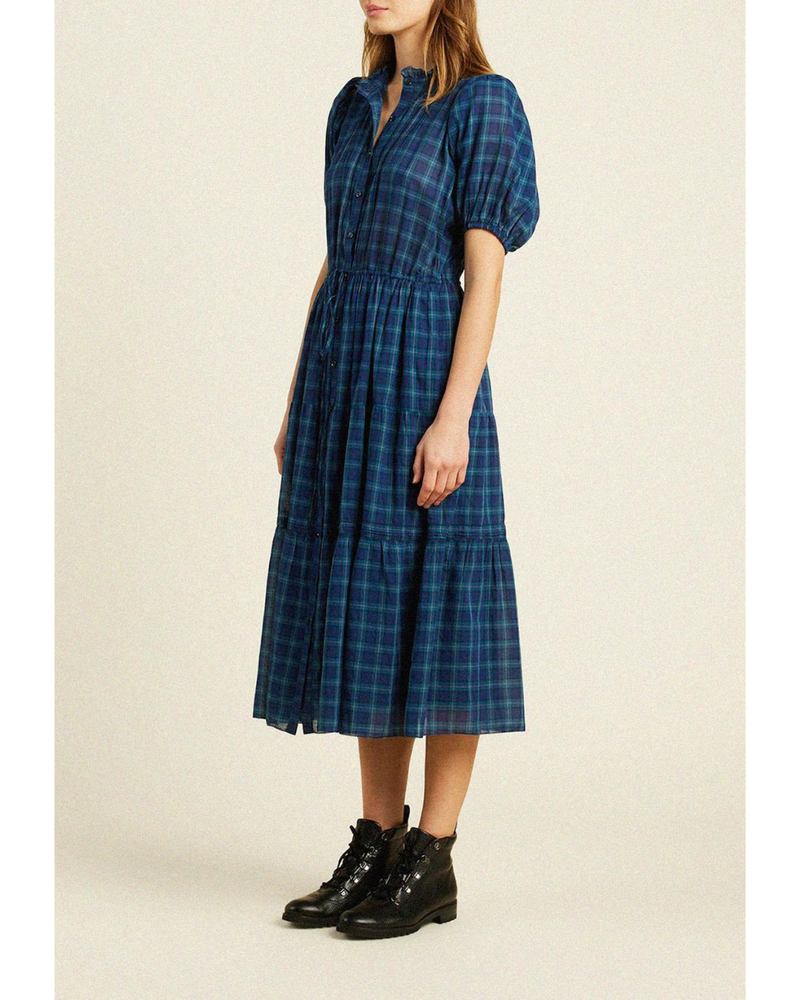 Hildie Dress Oceanside Plaid