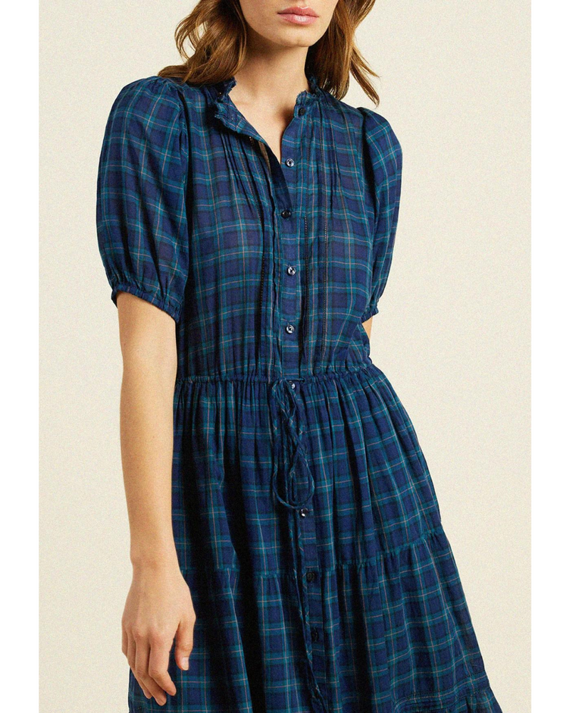 Hildie Dress Oceanside Plaid