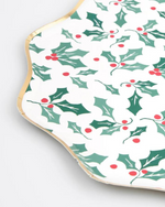 Holly Pattern Dinner Plates