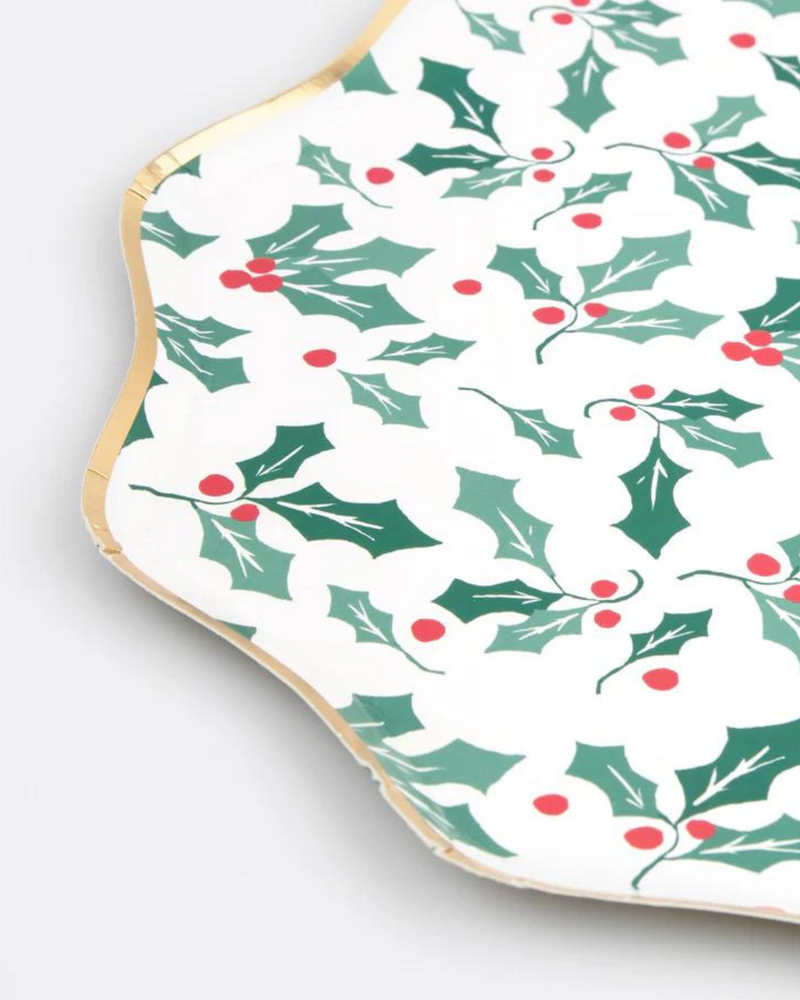 Holly Pattern Dinner Plates