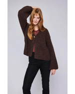 Ilene Knit Sweater Heather Espresso