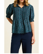 Jess Blouse Blue Ridge Ditsy