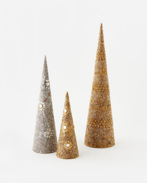 Jewel Encrusted Cone Tree S