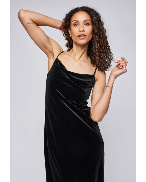 Jolene Cowl Neck Dress Black