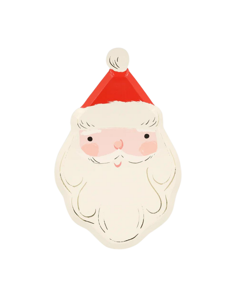 Jolly Christmas Santa Plates