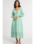 Juliette Dress Pistachio Eyelet