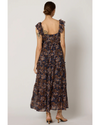 Junie Ankle Dress Nutmeg Paisley Navy